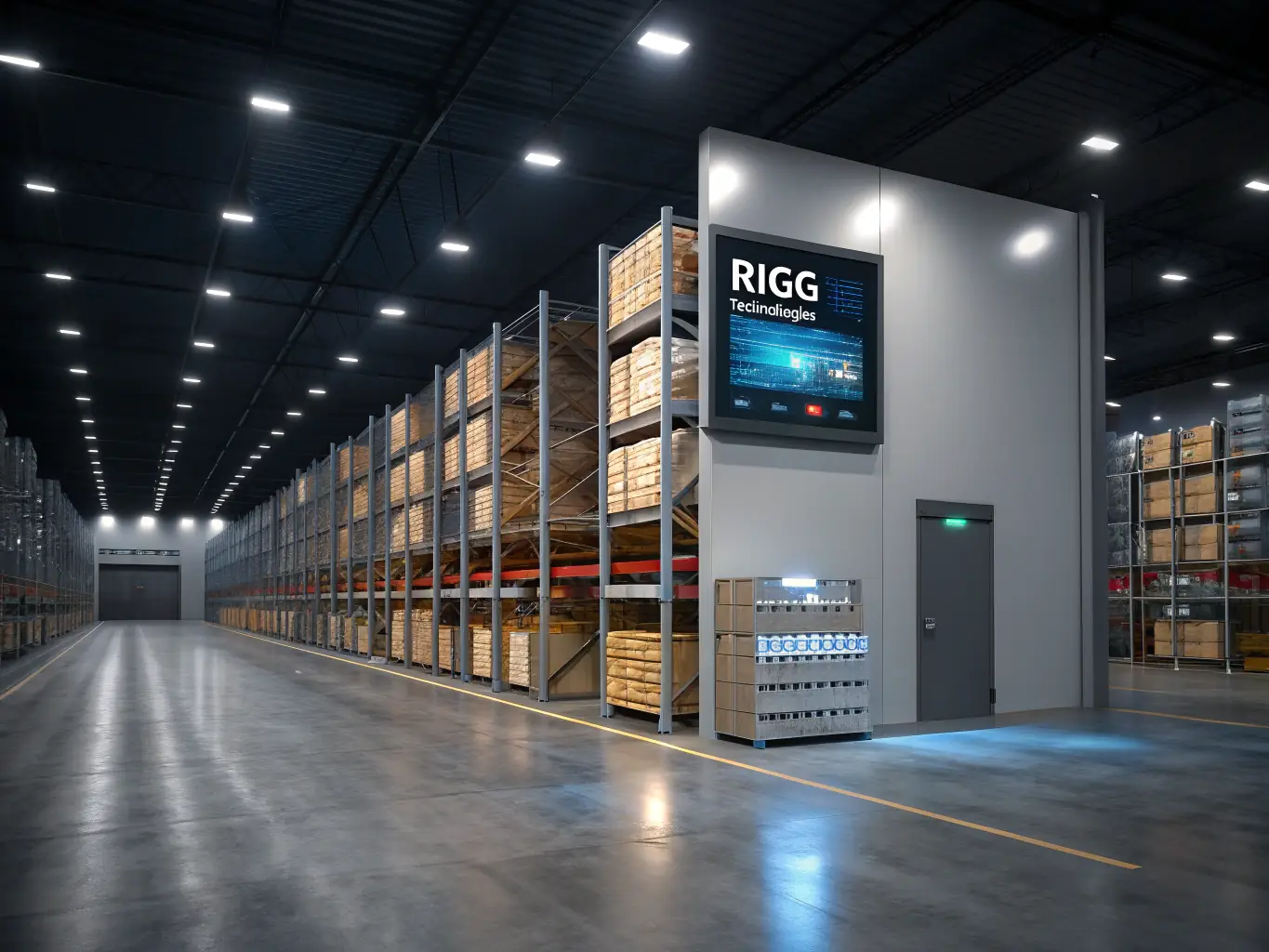 An organized and secure Quick Prep Logistics warehouse, showcasing efficient inventory management and storage solutions.